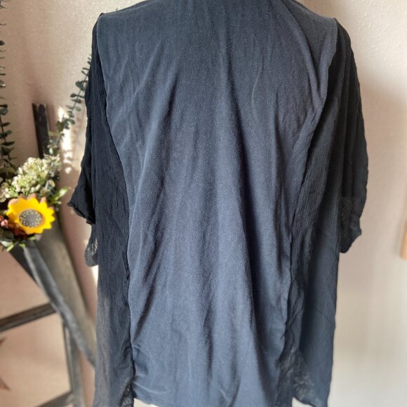 Chili Peppers Band Tee Refashioned Upcycled Free Size Blouse OSFM - Picture 4 of 5